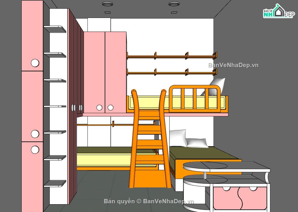 phòng ngủ sketchup,mẫu phòng ngủ sketchup,mẫu su phòng ngủ