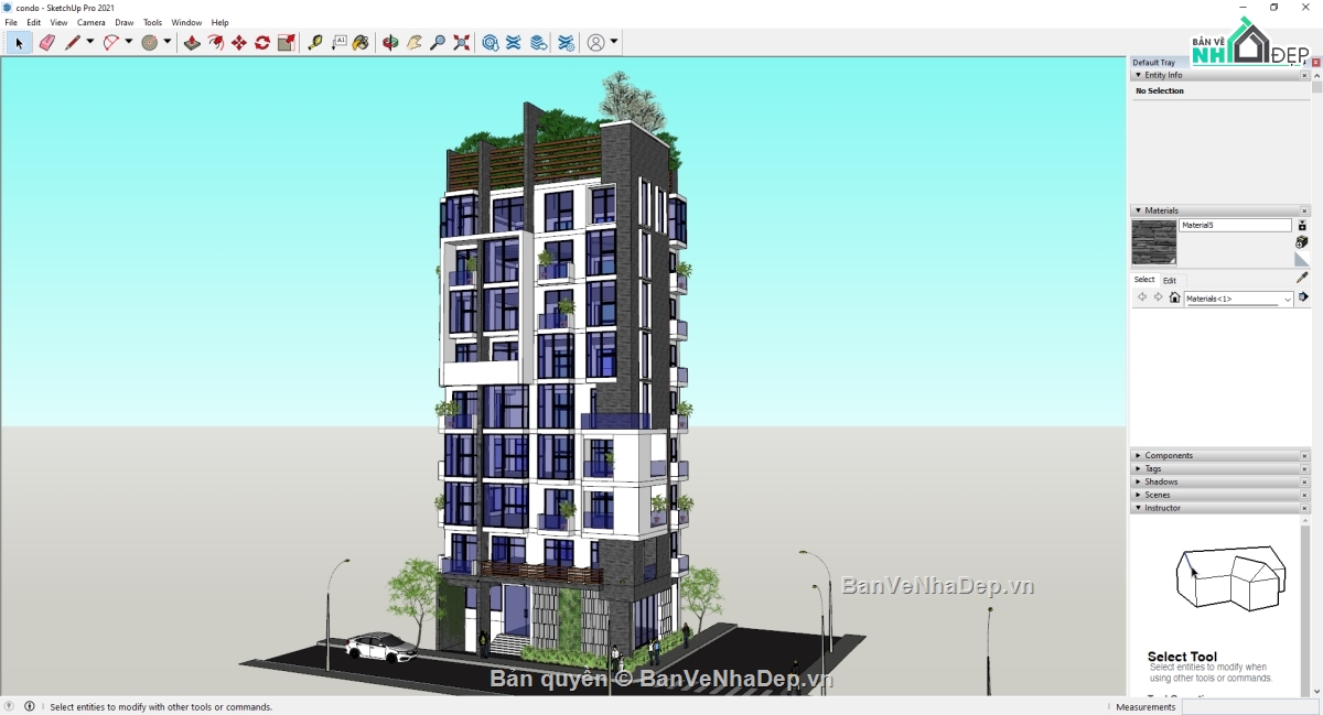 model chung cư,tòa nhà chung cư hiện đại,model sketchup chung cư