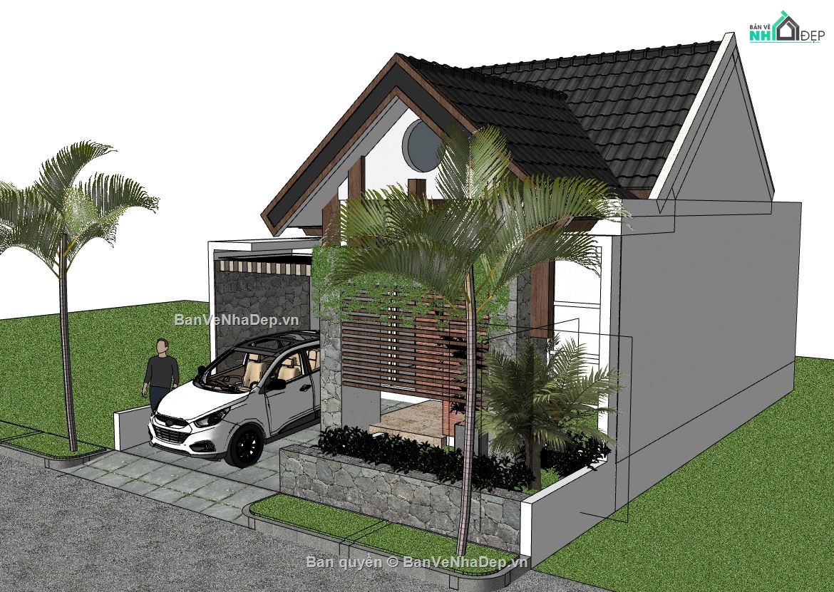 mẫu nhà cấp 4 đơn giản,nhà cấp 4 đơn giản,nhà cấp 4 hiện đại