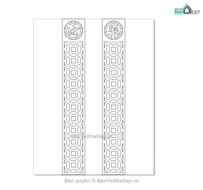 vách đẹp,vách đẹp cnc,vách tài lộc trống đồng,thư viện vách ngăn cnc