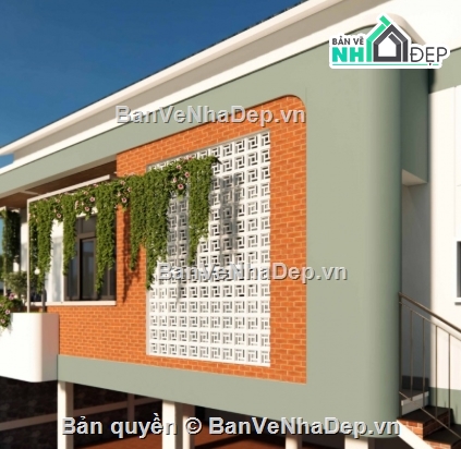 nhà cấp 4 mái lệch,nhà cấp 4,file cad nhà cấp 4,cad nhà cấp 4