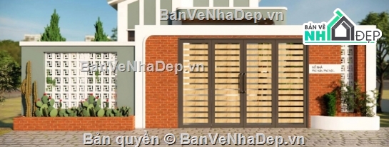 nhà cấp 4 mái lệch,nhà cấp 4,file cad nhà cấp 4,cad nhà cấp 4