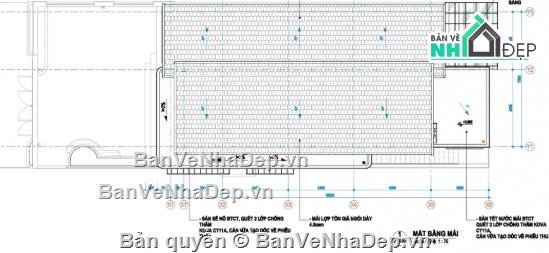 nhà cấp 4 mái lệch,nhà cấp 4,file cad nhà cấp 4,cad nhà cấp 4