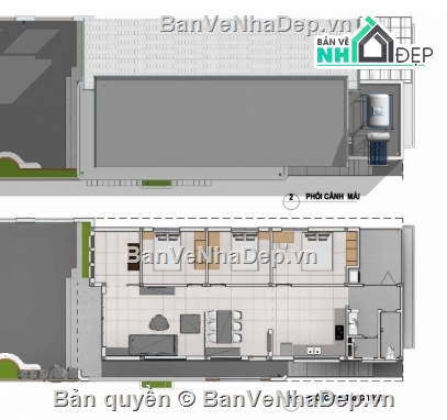 nhà cấp 4 mái lệch,nhà cấp 4,file cad nhà cấp 4,cad nhà cấp 4