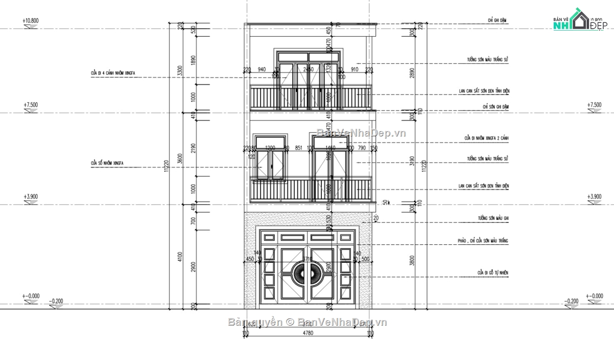 bản vẽ 2 tầng,Nhà 2 tầng,5m x 16m,bản vẽ kết cấu