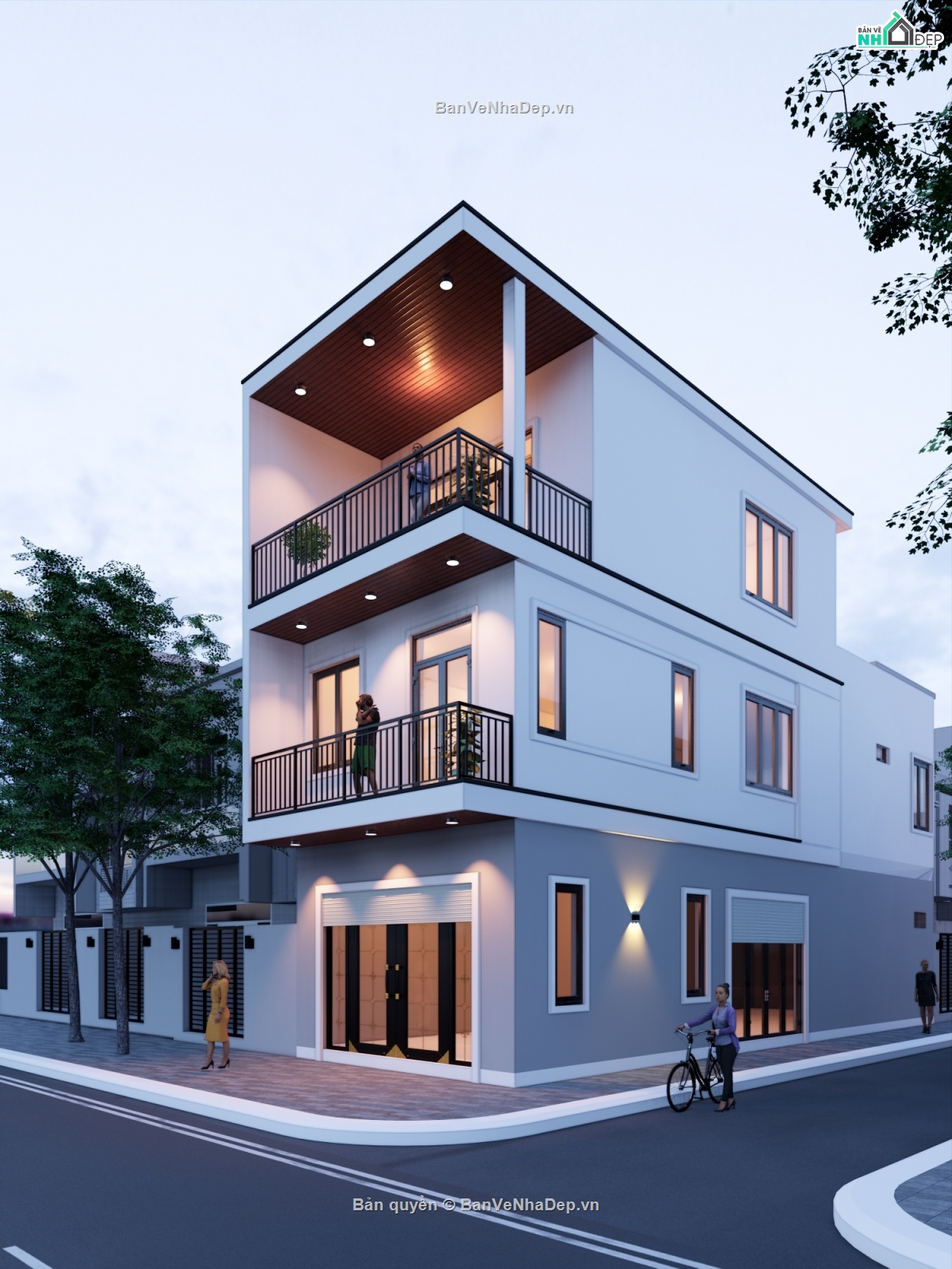 bản vẽ 2 tầng,Nhà 2 tầng,5m x 16m,bản vẽ kết cấu