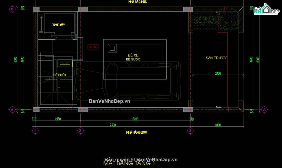 4 tầng 1 tum,nhà phố 4 tầng 1 tum,bản vẽ nhà phố 4 tầng 1 tum,file cad nhà phố 4 tầng 1 tum