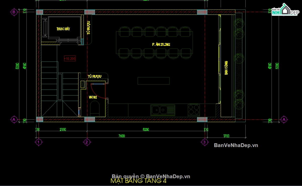4 tầng 1 tum,nhà phố 4 tầng 1 tum,bản vẽ nhà phố 4 tầng 1 tum,file cad nhà phố 4 tầng 1 tum