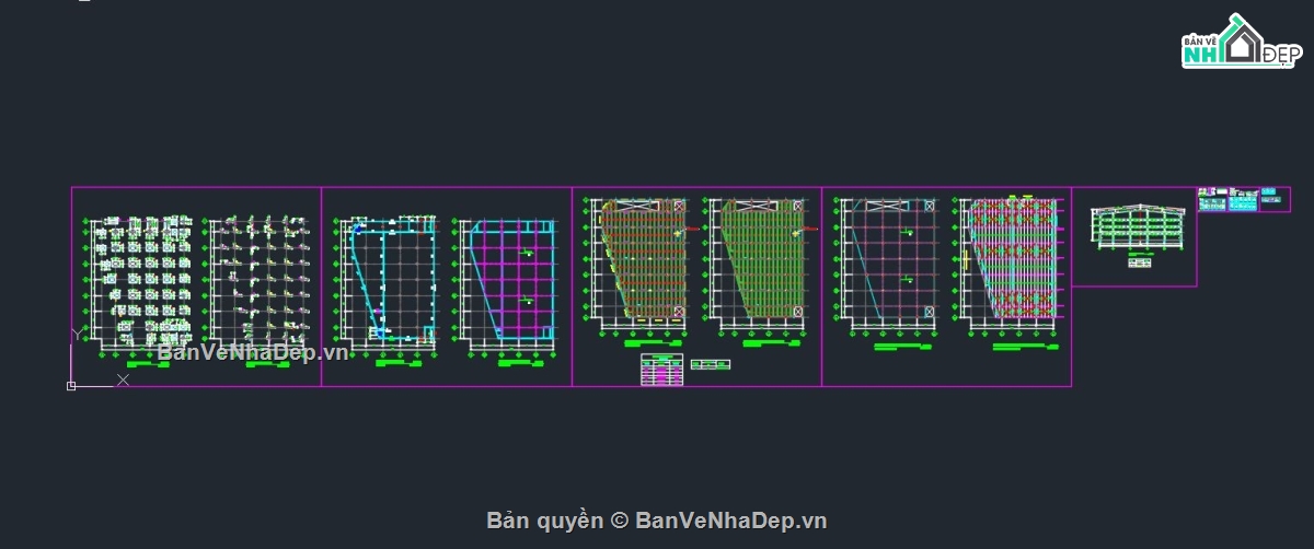 Nhà ăn kết hợp nhà xe,Bản vẽ nhà xe,Bản vẽ nhà ăn và nhà xe