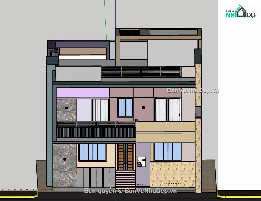 Biệt thự  2 tầng,model su biệt thự 2 tầng,file su biệt thự 2 tầng