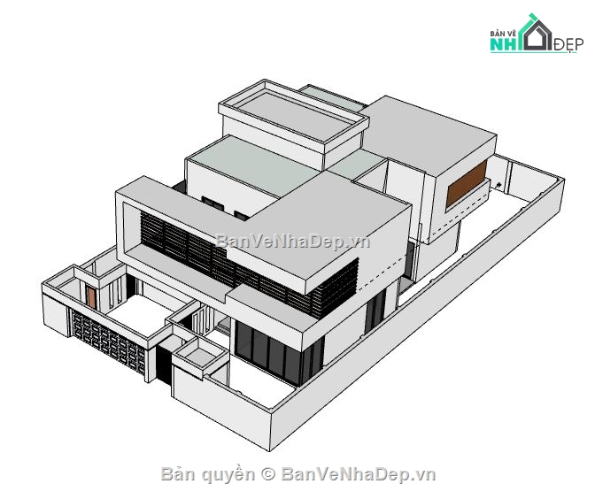 Biệt thự 2 tầng,model su biệt thự 2 tầng,file su biệt thự 2 tầng