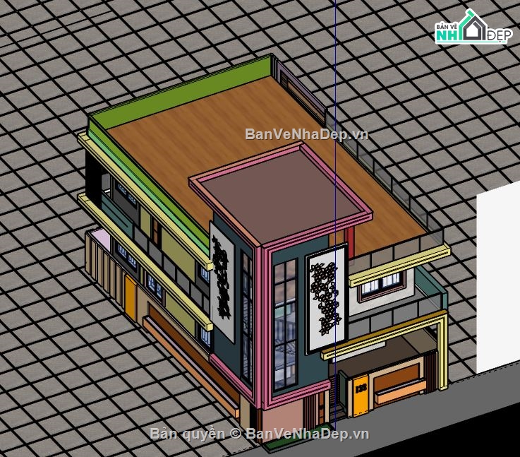 Biệt thự 2 tầng,model su biệt thự 2 tầng,biệt thự 2 tầng