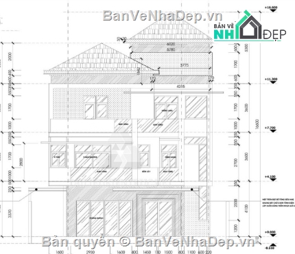 biệt thự 3 tầng,cad biệt thự 3 tầng,biệt thự 3 tầng cad