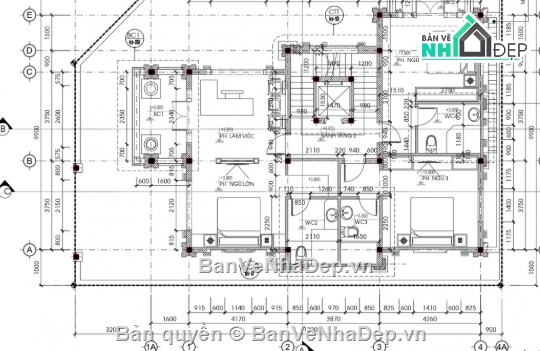 Biệt thự tân cổ điển,biệt thự 3 tầng,file cad biệt thự 3 tầng,cad biệt thự 3 tầng