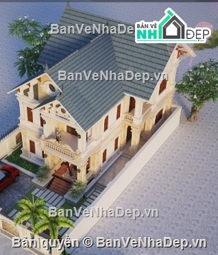 biệt thự 2 tầng,cad biệt thự 2 tầng,file cad biệt thự 2 tầng,biệt thự 2 tầng cad