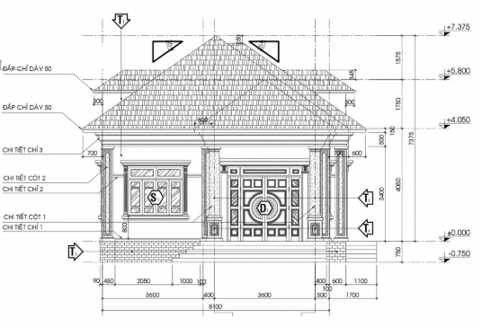 biệt thự 1 tầng,cad biệt thự 1 tầng,file cad biệt thự 1 tầng,biệt thự 1 tầng file cad