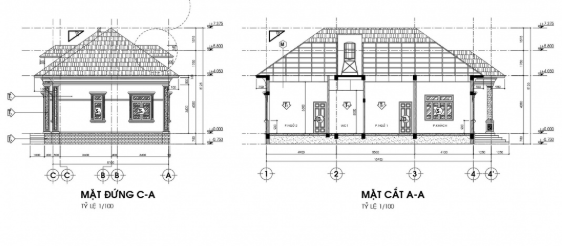 biệt thự 1 tầng,cad biệt thự 1 tầng,file cad biệt thự 1 tầng,biệt thự 1 tầng file cad