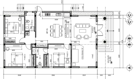 biệt thự 1 tầng,cad biệt thự 1 tầng,file cad biệt thự 1 tầng,biệt thự 1 tầng file cad