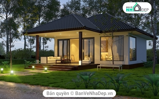 BUNGALOW,NHÀ BUNGALOW,MODEL 3DSMAX NHÀ BUNGALOW,MODEL 3DSMAX