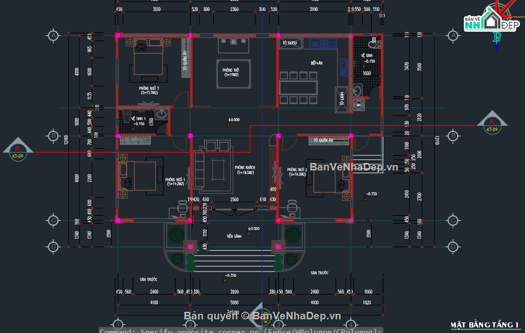 Nhà cấp 4,bản vẽ nhà cấp 4,nhà cấp 4 rộng 15m,nhà cấp 4 đẹp,phối cảnh nhà cấp 4 đẹp