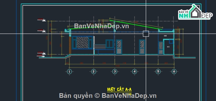 nhà cấp 4 kích thước 5 x 17m,Nhà cấp 4,Nhà 1 tầng