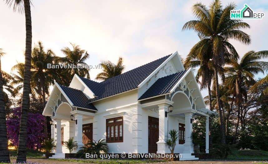 sketchup nhà 1 tầng,nhà đẹp 1 tầng,nhà 1 tầng đẹp