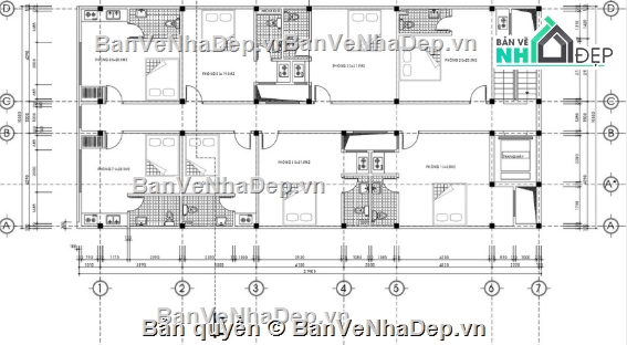 chung cư 6 tầng,cad chung cư 6 tầng,file cad chung cư 6 tầng