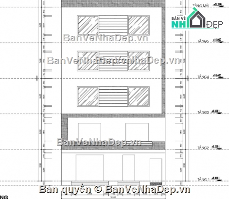 chung cư 6 tầng,cad chung cư 6 tầng,file cad chung cư 6 tầng