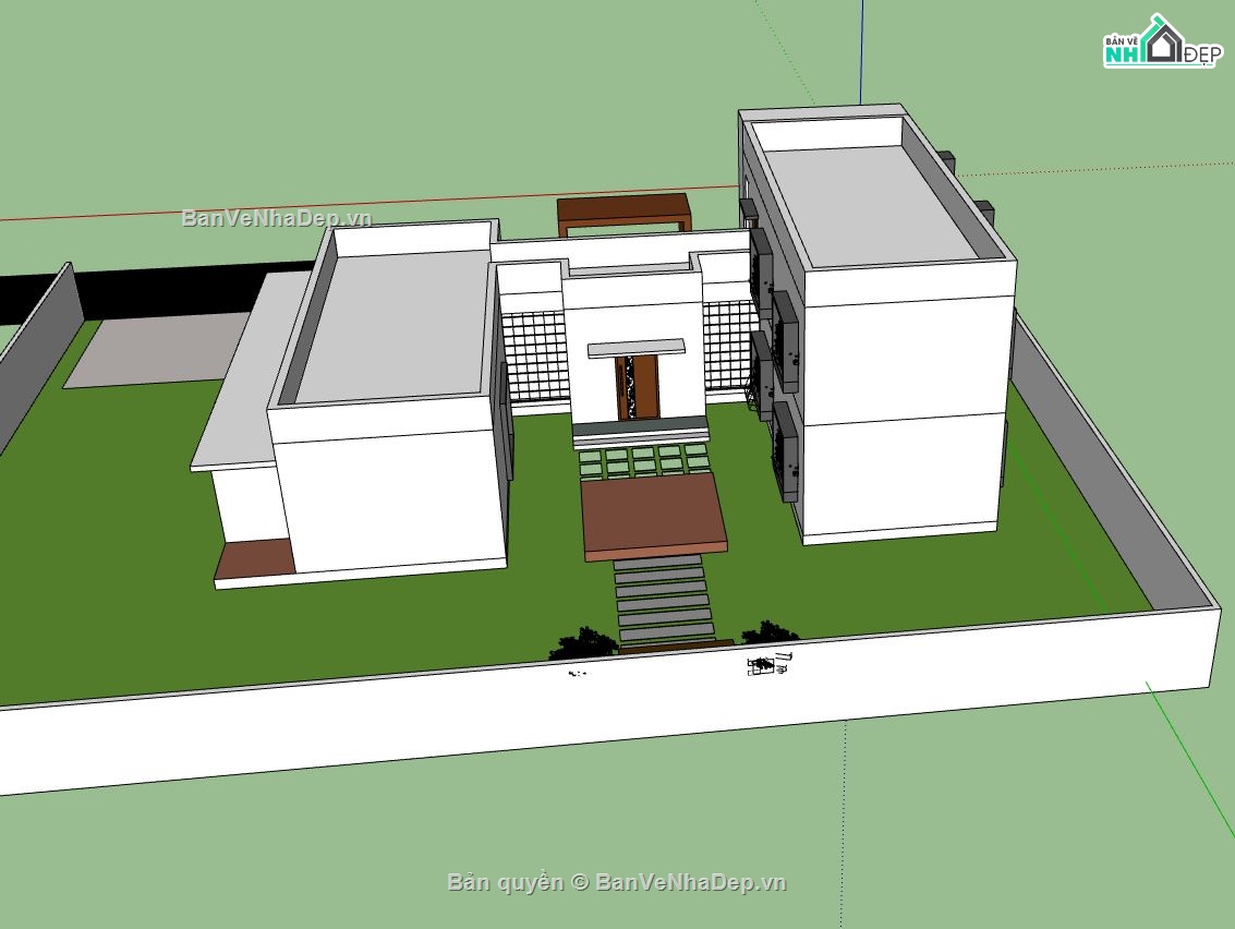 Nhà cấp 4 model su,nhà cấp 4 mái bằng,nhà cấp 4 đẹp