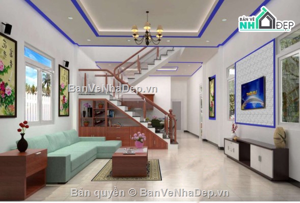 Nhà phố 2 tầng,Nhà phố 2 tầng 5x17m,nhà mái thái