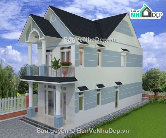 Nhà phố 2 tầng,Nhà phố 2 tầng 5x17m,nhà mái thái