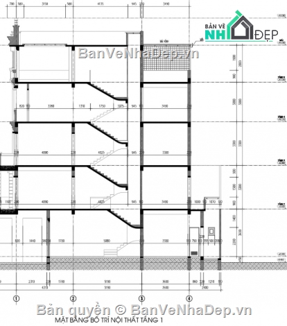 nhà phố 5 tầng,bản vẽ cad nhà phố 5 tầng,file cad nhà phố 5 tầng,cad nhà phố 5 tầng