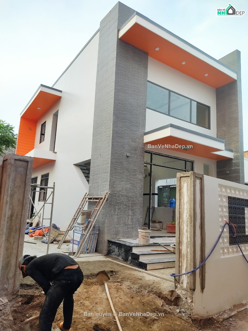 nhà gác lửng hiện đại,nhà gác lửng mái bằng,nhà phố 2 tầng,nhà phố 2 tầng đẹp,nhà phố 2 tầng hiện đại,nhà gác lửng 5x14 m