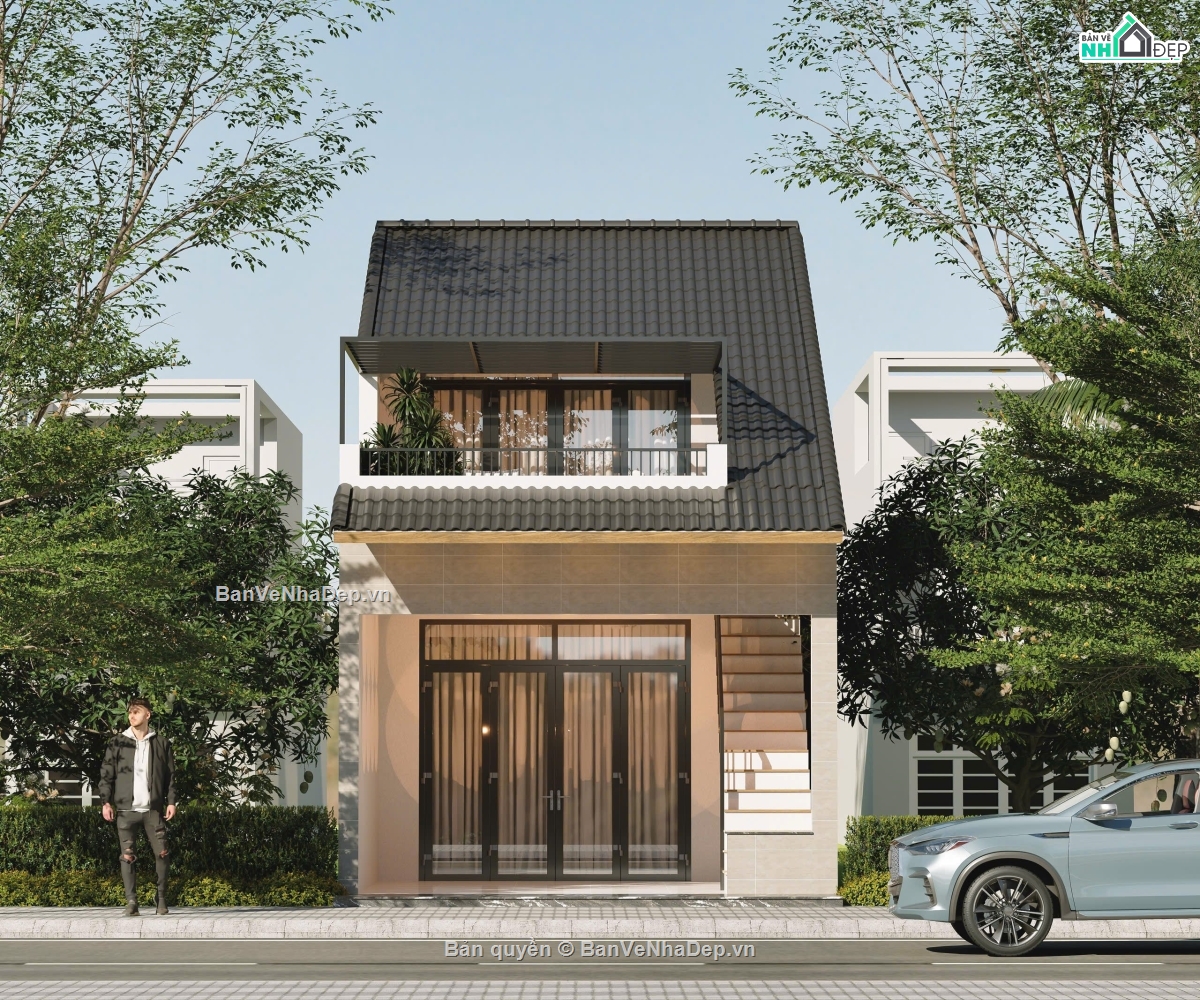 Nhà Gác Lửng,Nhà Phố Hiện Đại,Nhà Phố Gác Lử
