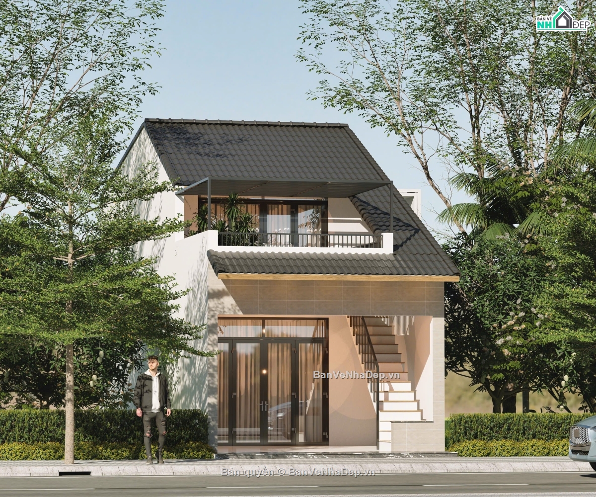 Nhà Gác Lửng,Nhà Phố Hiện Đại,Nhà Phố Gác Lử