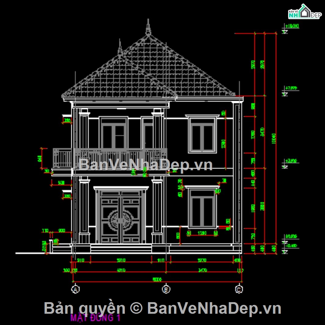 2 tầng,Biệt thự 2 tầng hiện đại,Biệt thự  2 tầng,Biệt thự 2 tầng cad,hiện đại