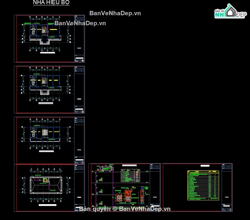 nhà hiệu bộ,nhà hiệu bộ 3 tầng,file thiết kế nhà hiệu bộ