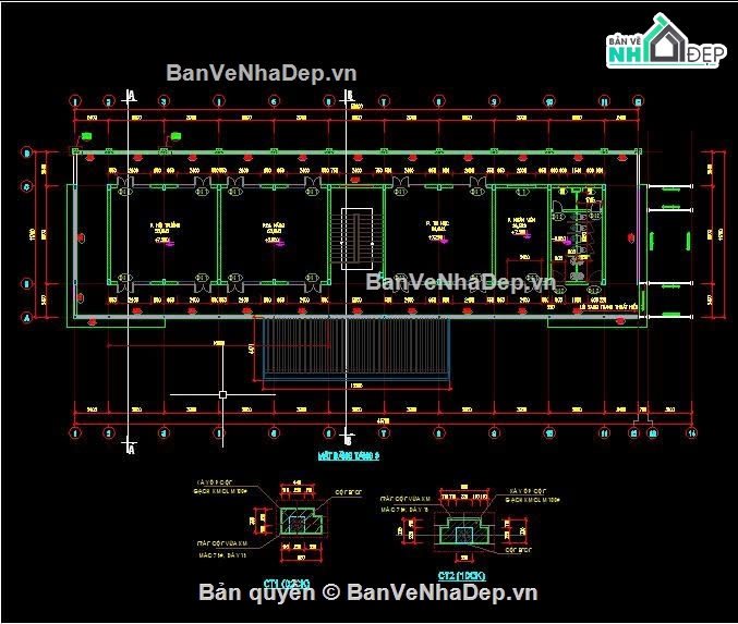 Nhà hiệu bộ,trường,mầm non,trường mầm non 3 tầng