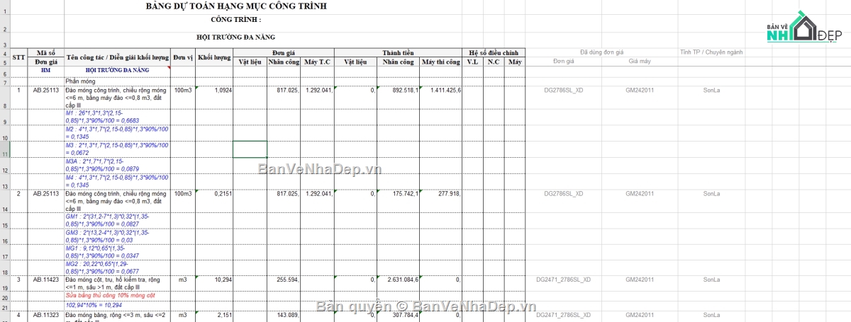 kiến trúc hội trường,dự toán,kết cấu,file cad kiến trúc
