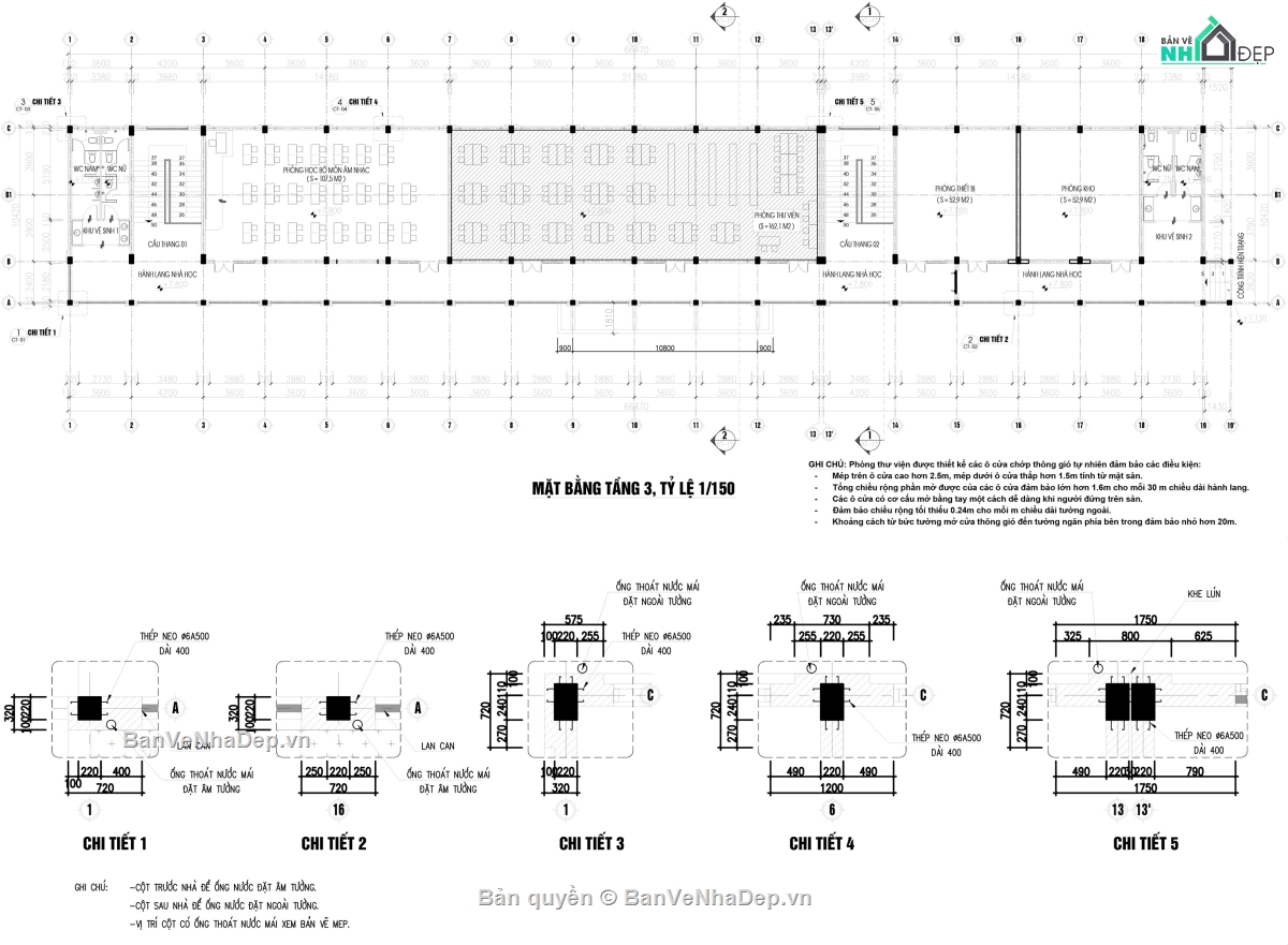 3 tầng,thiết kế lớp học,kiến trúc 3 tầng,File thiết kế,nhà lớp học 3 tầng,nhà học 3 tầng trường thcs