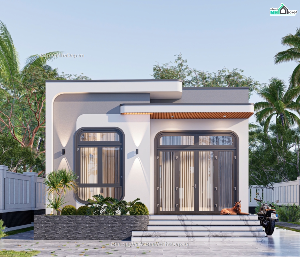 Nhà cấp 4,Nhà cấp 4 mái bằng,Nhà cấp 4 7x16,Nhà cấp 4 ngang 7m,Nhà cấp 4 hiện đại,Nhà cấp 4 đẹp