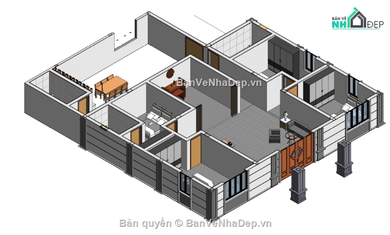 1 tầng,nhà mái nhật 1 tầng,kiến trúc nhà đẹp,Thiết kế full kiến trúc nhà mái nhật,BIM revit,Thiết kế nhà đẹp