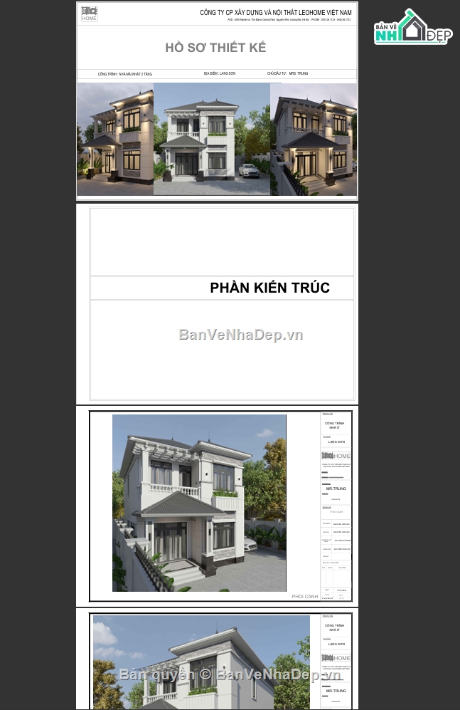 biệt thự 2 tầng,bản vẽ biệt thự 2 tầng,kiến trúc biệt thự 2 tầng