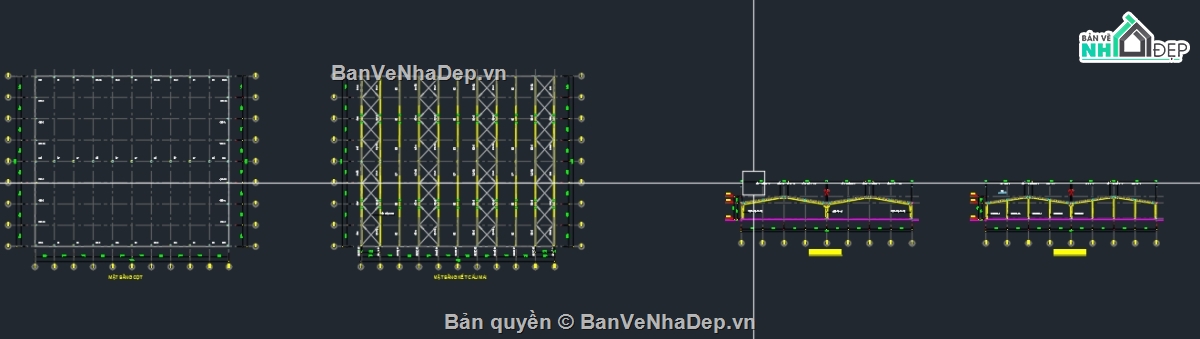 Kiến trúc xưởng may,kết cấu xưởng may,kết cấu xưởng may full,xưởng may file cad