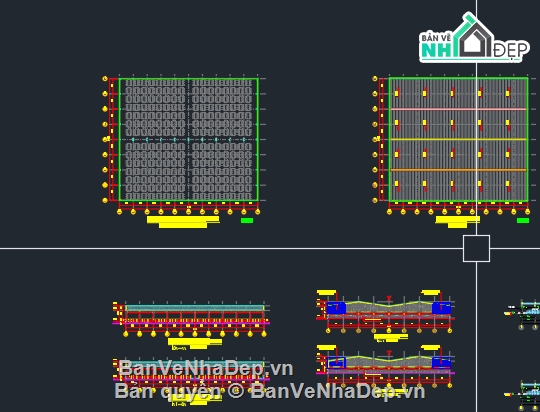 Kiến trúc xưởng may,kết cấu xưởng may,kết cấu xưởng may full,xưởng may file cad