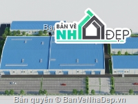 Kiến trúc xưởng may,kết cấu xưởng may,kết cấu xưởng may full,xưởng may file cad