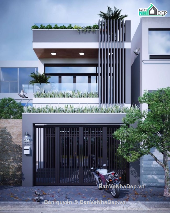 file 3dmax nhà phố,nhà phố 3 tầng,3dmax nhà phố