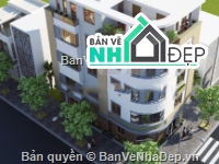 Nhà phố 5 tầng file cad,bản vẽ nhà phố 5 tầng,cad nhà phố 5 tầng