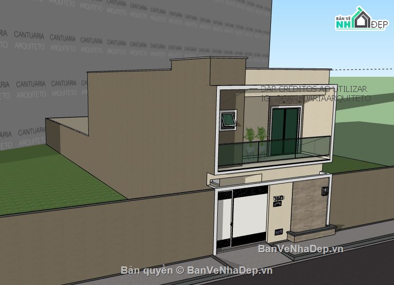 Nhà phố 2 tầng,model su nhà phố 2 tầng,file su nhà phố 2 tầng