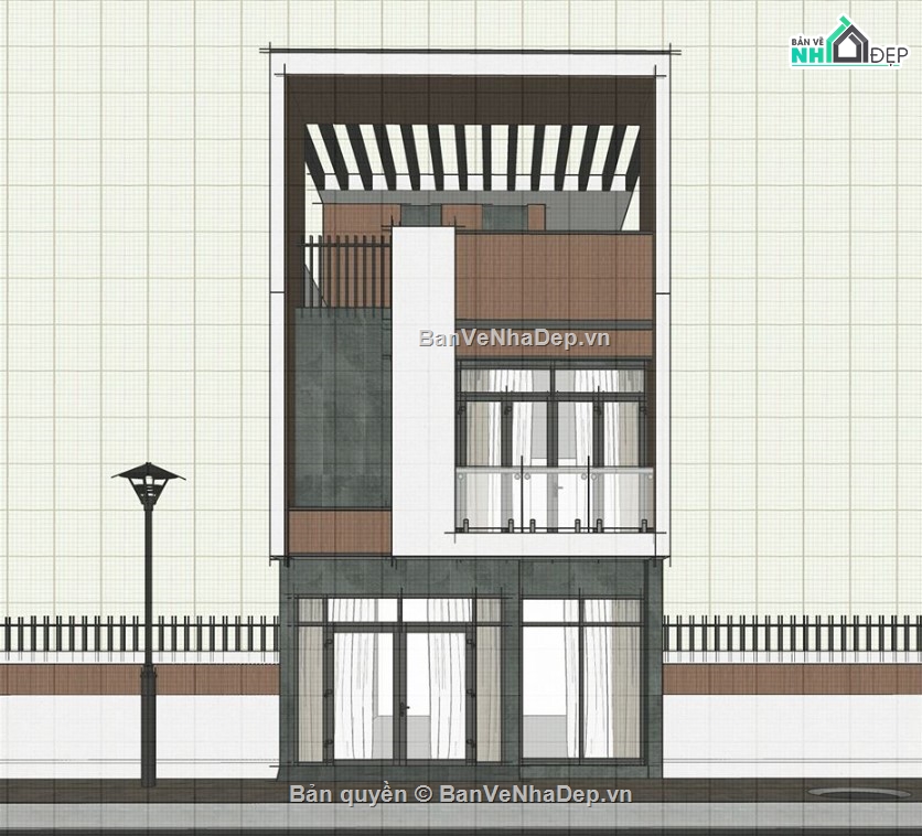 nhà phố đẹp,nhà phố 3 tầng đẹp,nhà phố 3 tầng